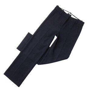 NWT J.Crew High Rise Peyton Crop in Navy Wide Leg Four-Season Stretch Pants 0T